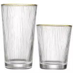 Simple Vertical Striped Glass Water Cup05
